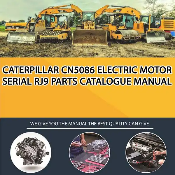 Caterpillar Cn5086 Electric Motor Serial RJ9 Parts Catalogue Manual