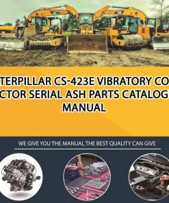 Caterpillar Cs-423E Vibratory Compactor Serial ASH Parts Catalogue Manual