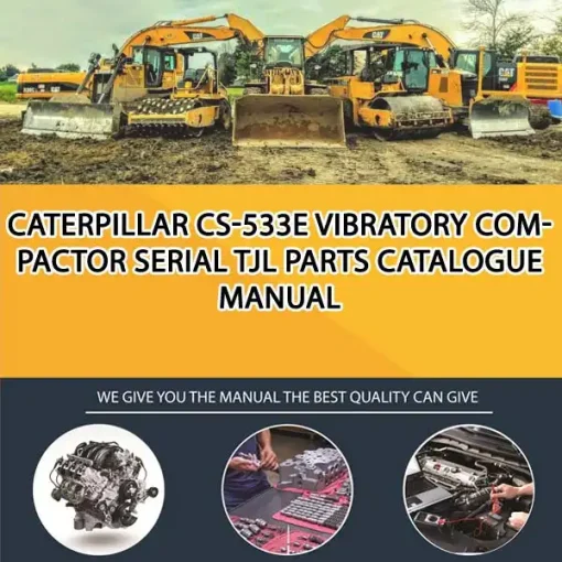Caterpillar Cs-533E Vibratory Compactor Serial TJL Parts Catalogue Manual