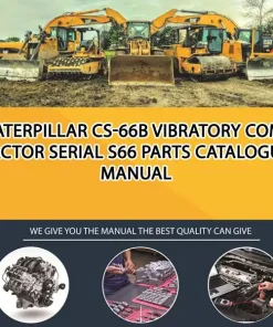 Caterpillar Cs-66B Vibratory Compactor Serial S66 Parts Catalogue Manual