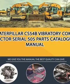 Caterpillar Cs54B Vibratory Compactor Serial 505 Parts Catalogue Manual
