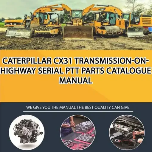 Caterpillar Cx31 Transmission-Onhighway Serial PTT Parts Catalogue Manual