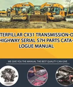 Caterpillar Cx31 Transmission-Onhighway Serial S7H Parts Catalogue Manual