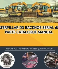 Caterpillar D3 Backhoe Serial 68H Parts Catalogue Manual