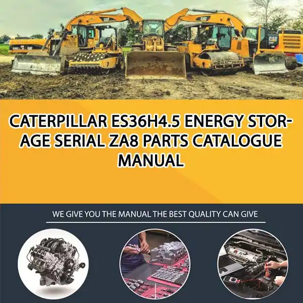 Caterpillar Es36H4.5 Energy Storage Serial ZA8 Parts Catalogue Manual