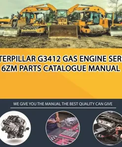 Caterpillar G3412 Gas Engine Serial 6ZM Parts Catalogue Manual