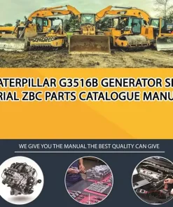 Caterpillar G3516B Generator Set Serial ZBC Parts Catalogue Manual
