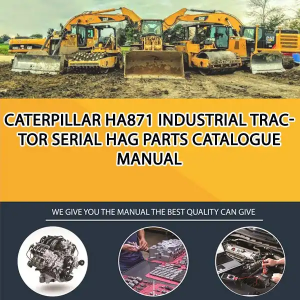 Caterpillar Ha871 Industrial Tractor Serial HAG Parts Catalogue Manual