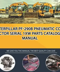 Caterpillar Pf-290B Pneumatic Compactor Serial 1XW Parts Catalogue Manual