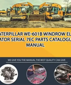 Caterpillar We-601B Windrow Elevator Serial 7EC Parts Catalogue Manual