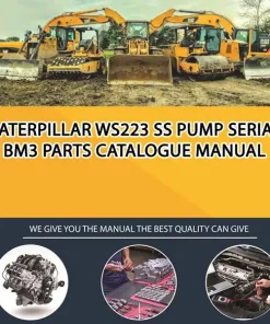 Caterpillar Ws223 Ss Pump Serial BM3 Parts Catalogue Manual