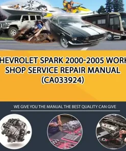 Chevrolet Spark 2000-2005 Workshop Service Repair Manual (CA033924)