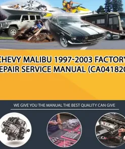 Chevy Malibu 1997-2003 Factory Repair Service Manual (CA041820)
