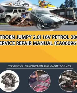 Citroen Jumpy 2.0I 16V Petrol 2004 Service Repair Manual (CA060961)