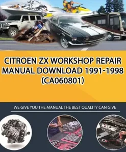 Citroen Zx Workshop Repair Manual Download 1991-1998 (CA060801)