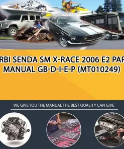 Derbi Senda Sm X-Race 2006 E2 Parts Manual Gb-D-I-E-P (MT010249)