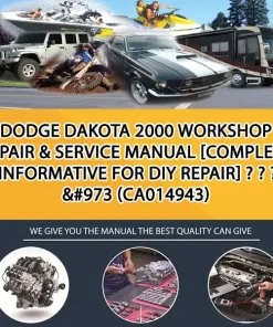 Dodge Dakota 2000 Workshop Repair & Service Manual [Complete & Informative For Diy Repair] - - - - &#973 (CA014943)