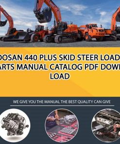 Doosan 440 PLUS Skid Steer Loader Parts manual catalog PDF Download