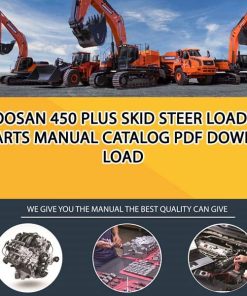 Doosan 450 PLUS Skid Steer Loader Parts manual catalog PDF Download