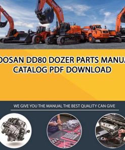 Doosan DD80 Dozer Parts manual catalog PDF Download
