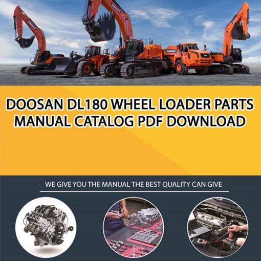 Doosan DL180 Wheel Loader Parts manual catalog PDF Download