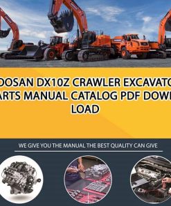 Doosan DX10Z Crawler Excavator Parts manual catalog PDF Download