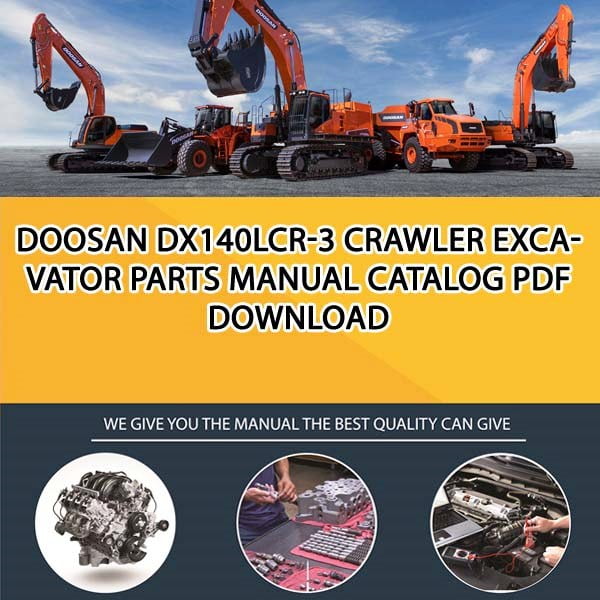 Doosan DX140LCR-3 Crawler Excavator Parts manual catalog PDF Download