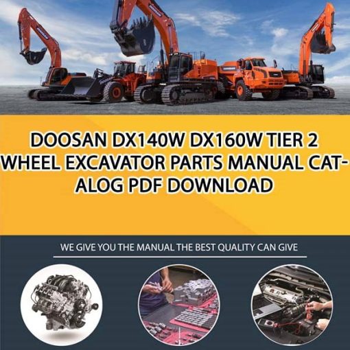 Doosan DX140W DX160W TIER 2 Wheel Excavator Parts manual catalog PDF Download