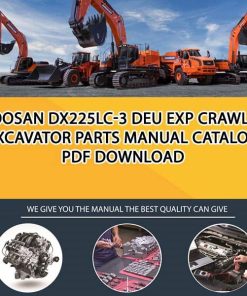 Doosan DX225LC-3 DEU EXP Crawler Excavator Parts manual catalog PDF Download