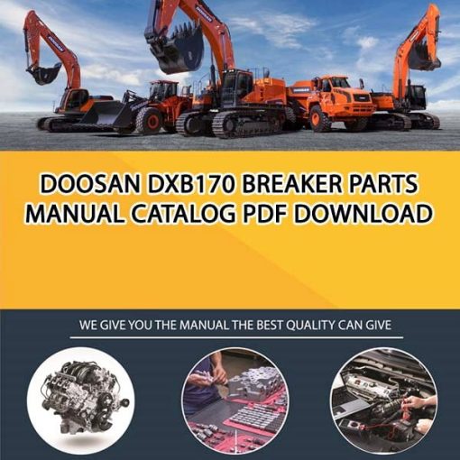 Doosan DXB170 Breaker Parts manual catalog PDF Download