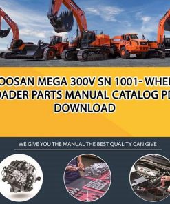Doosan MEGA 300V SN 1001- Wheel Loader Parts manual catalog PDF Download
