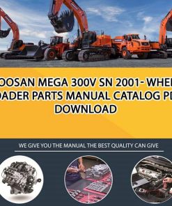 Doosan MEGA 300V SN 2001- Wheel Loader Parts manual catalog PDF Download