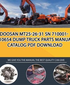 Doosan MT25-26-31 SN 710001-710654 Dump Truck Parts manual catalog PDF Download