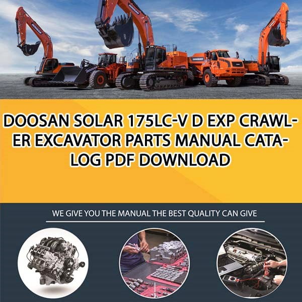 Doosan SOLAR 175LC-V D EXP Crawler Excavator Parts manual catalog PDF Download
