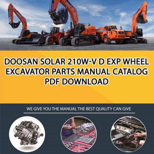 Doosan SOLAR 210W-V D EXP Wheel Excavator Parts manual catalog PDF Download