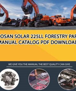 Doosan SOLAR 225LL Forestry Parts manual catalog PDF Download