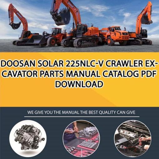 Doosan SOLAR 225NLC-V Crawler Excavator Parts manual catalog PDF Download