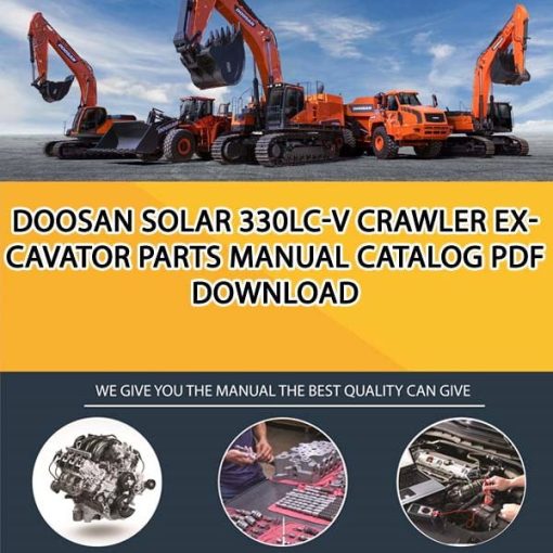 Doosan SOLAR 330LC-V Crawler Excavator Parts manual catalog PDF Download