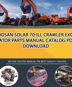 Doosan SOLAR 70-Ill Crawler Excavator Parts manual catalog PDF Download