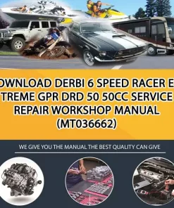 Download Derbi 6 Speed Racer Extreme Gpr Drd 50 50Cc Service Repair Workshop Manual (MT036662)