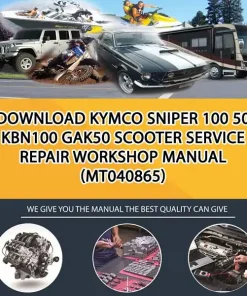 Download Kymco Sniper 100 50 Kbn100 Gak50 Scooter Service Repair Workshop Manual (MT040865)