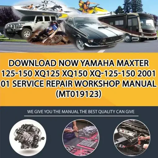 Download Now Yamaha Maxter 125-150 Xq125 Xq150 Xq-125-150 2001 01 Service Repair Workshop Manual (MT019123)