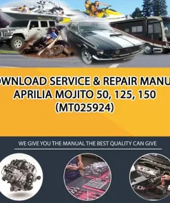 Download Service & Repair Manual Aprilia Mojito 50, 125, 150 (MT025924)