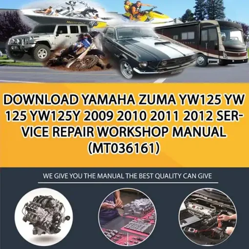 Download Yamaha Zuma Yw125 Yw 125 Yw125Y 2009 2010 2011 2012 Service Repair Workshop Manual (MT036161)