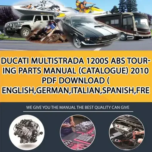 Ducati Multistrada 1200S Abs Touring Parts Manual (Catalogue) 2010 Pdf Download ( English,German,Italian,Spanish,French) (MT030992)