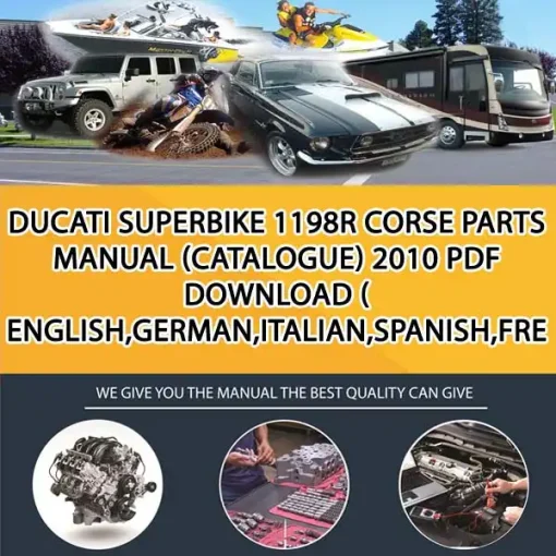 Ducati Superbike 1198R Corse Parts Manual (Catalogue) 2010 Pdf Download ( English,German,Italian,Spanish,French) (MT006660)