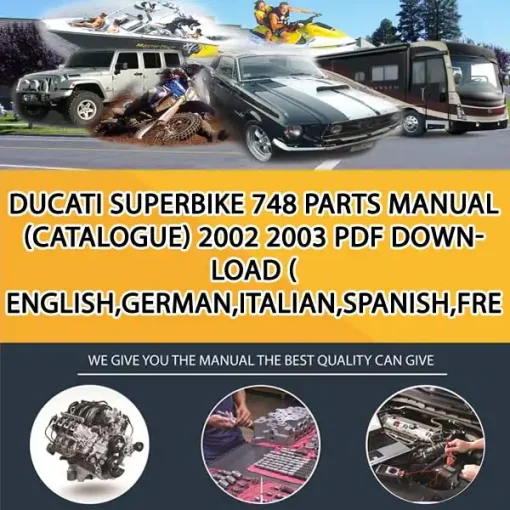 Ducati Superbike 748 Parts Manual (Catalogue) 2002 2003 Pdf Download ( English,German,Italian,Spanish,French) (MT026553)