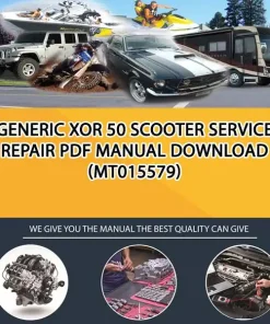 Generic Xor 50 Scooter Service Repair Pdf Manual Download (MT015579)