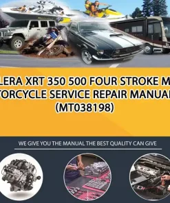 Gilera Xrt 350 500 Four Stroke Motorcycle Service Repair Manual (MT038198)