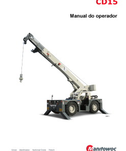 Grove GCD15, SCD15 Portuguese Operators and Maintenance Manual PDF Download